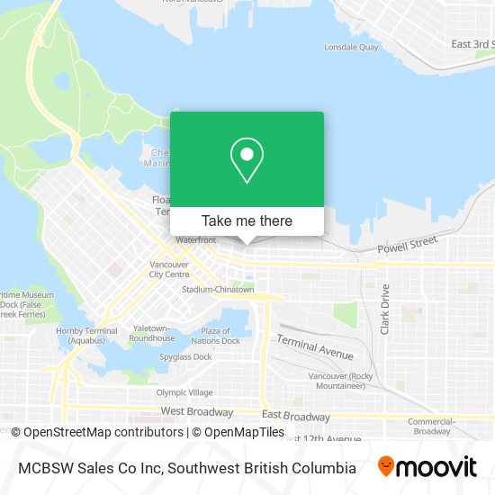 MCBSW Sales Co Inc map