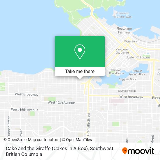 Cake and the Giraffe (Cakes in A Box) map