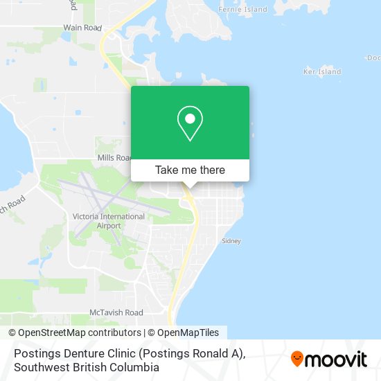 Postings Denture Clinic (Postings Ronald A) map