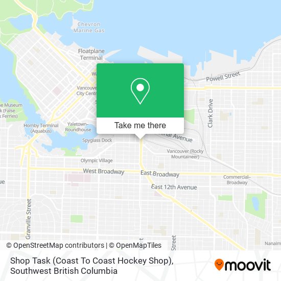 Shop Task (Coast To Coast Hockey Shop) plan