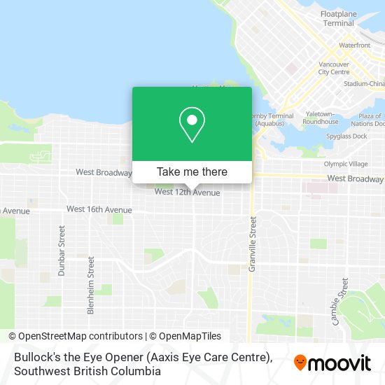 Bullock's the Eye Opener (Aaxis Eye Care Centre) map