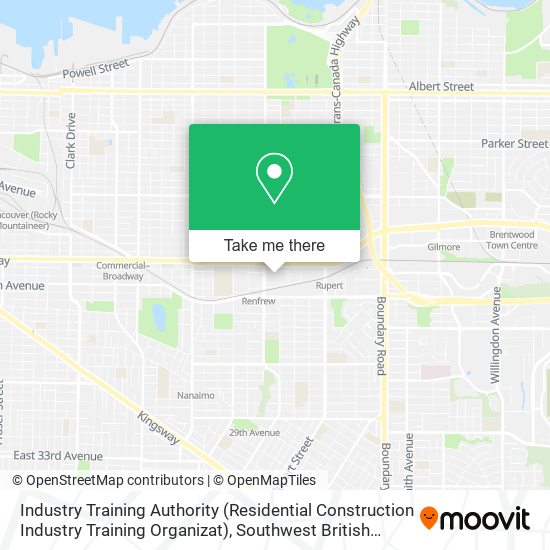 Industry Training Authority (Residential Construction Industry Training Organizat) map