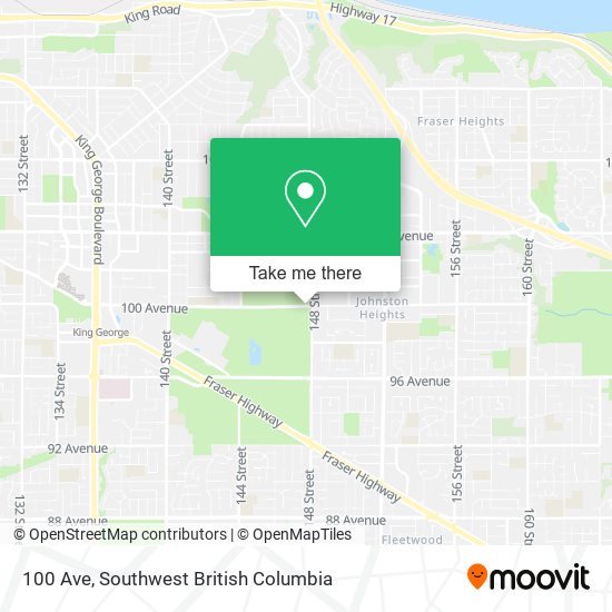 100 Ave map