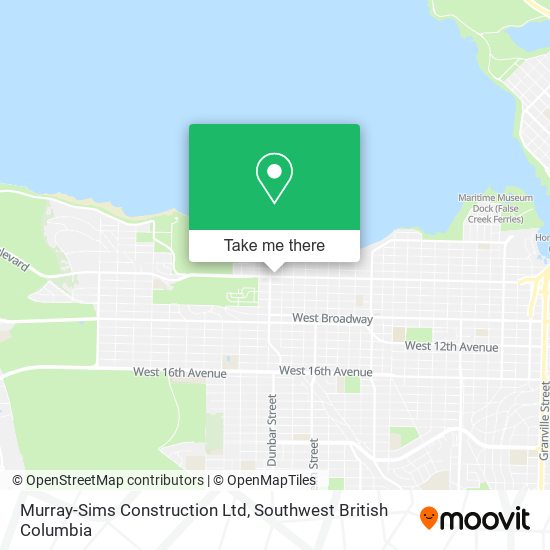 Murray-Sims Construction Ltd map