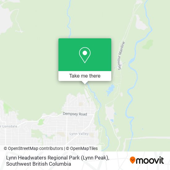 Lynn Headwaters Regional Park (Lynn Peak) map