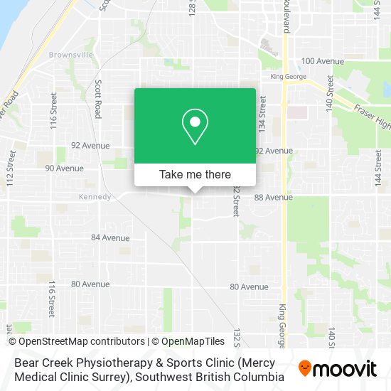Bear Creek Physiotherapy & Sports Clinic (Mercy Medical Clinic Surrey) map