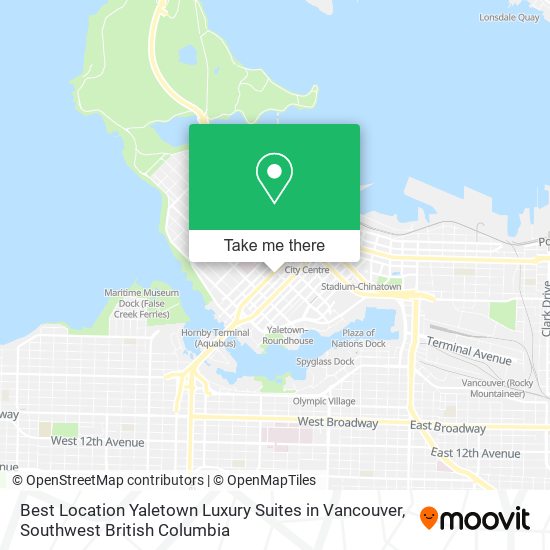 Best Location Yaletown Luxury Suites in Vancouver plan