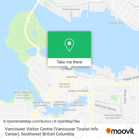 Vancouver Visitor Centre (Vancouver Tourist Info Center) map