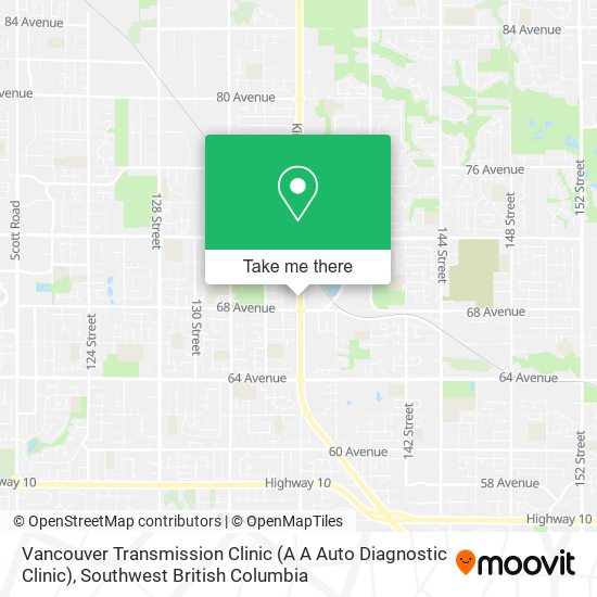 Vancouver Transmission Clinic (A A Auto Diagnostic Clinic) map