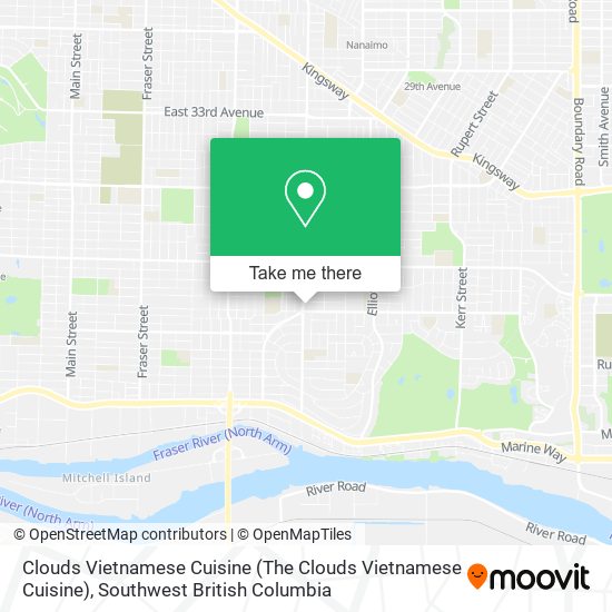 Clouds Vietnamese Cuisine map