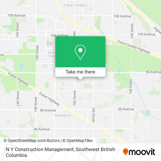 N Y Construction Management map