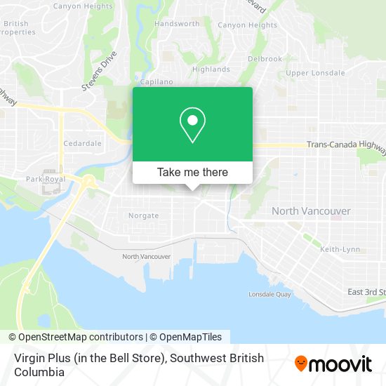 Virgin Plus (in the Bell Store) map