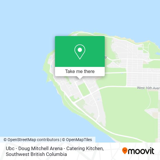 Ubc - Doug Mitchell Arena - Catering Kitchen map