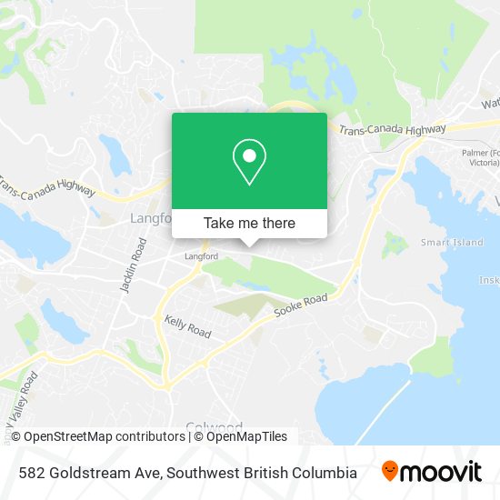 582 Goldstream Ave map