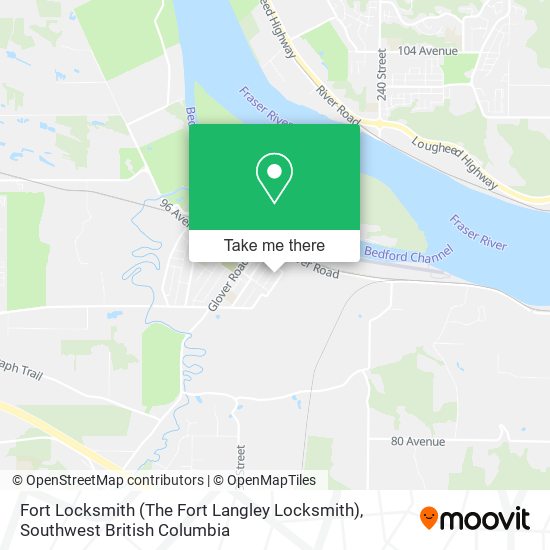 Fort Locksmith (The Fort Langley Locksmith) map