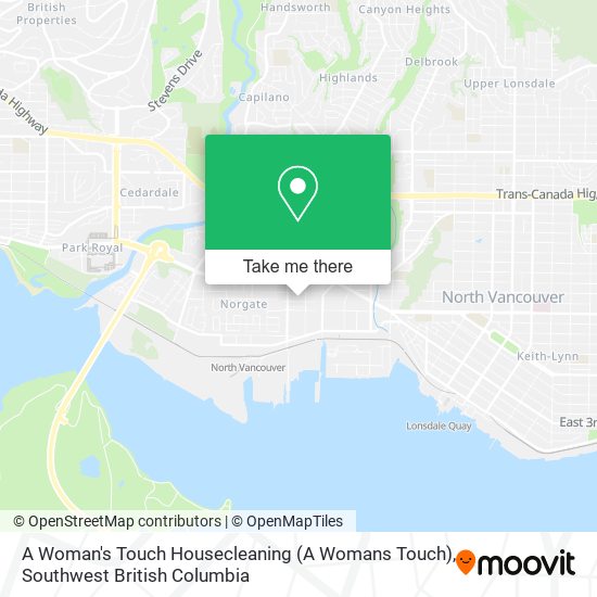 A Woman's Touch Housecleaning (A Womans Touch) map