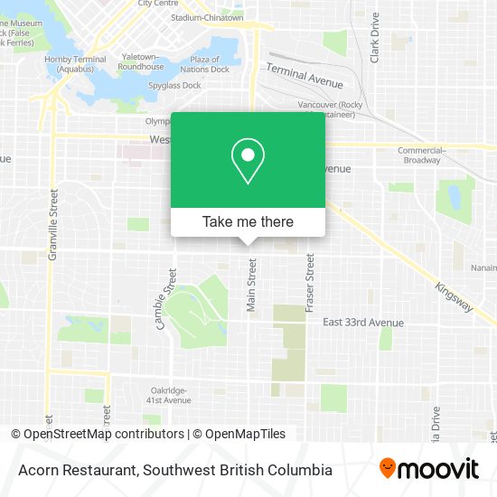 Acorn Restaurant map