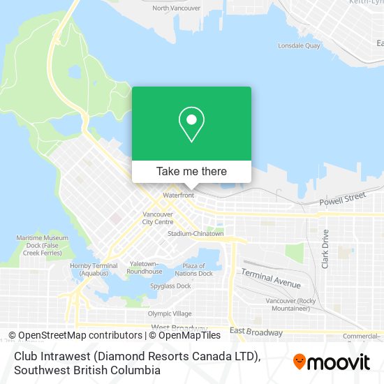 Club Intrawest (Diamond Resorts Canada LTD) map