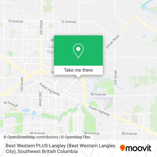 Best Western PLUS-Langley map