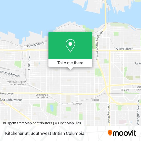 Kitchener St map