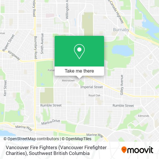 Vancouver Fire Fighters (Vancouver Firefighter Charities) map