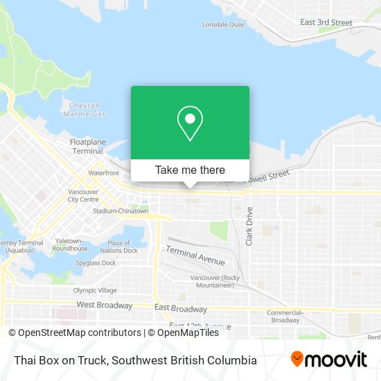 Thai Box on Truck map