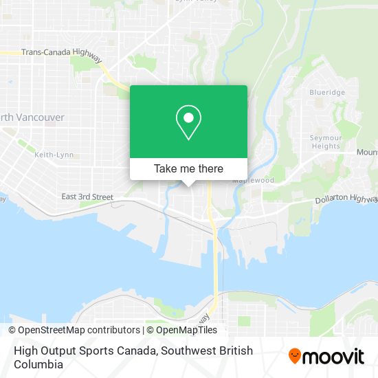 High Output Sports Canada map