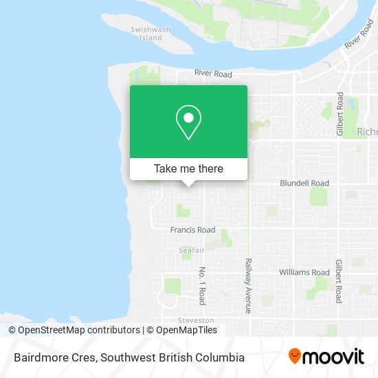 Bairdmore Cres map