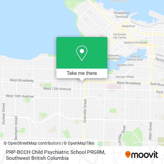 PRP-BCCH Child Psychiatric School PRGRM map