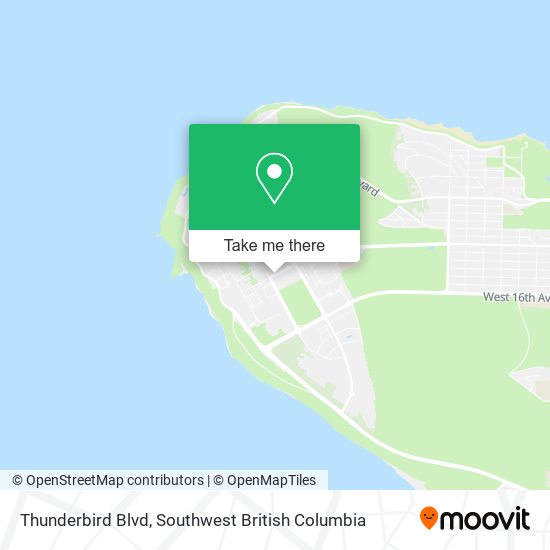 Thunderbird Blvd map