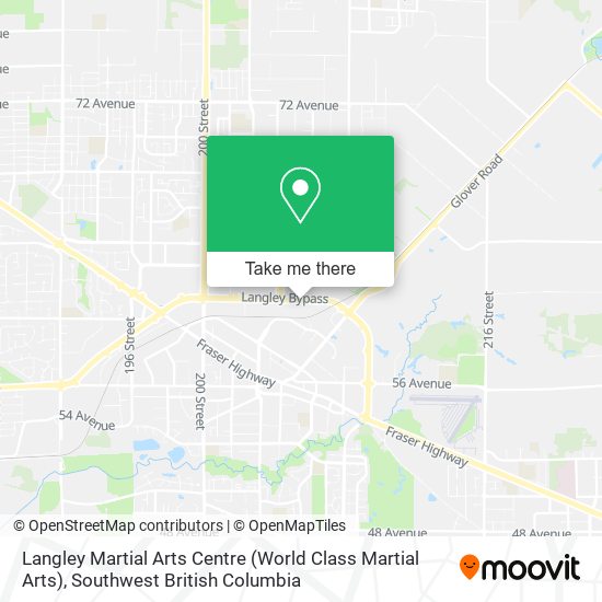 Langley Martial Arts Centre (World Class Martial Arts) map