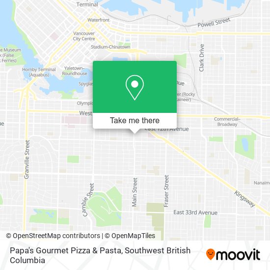 Papa's Gourmet Pizza & Pasta map