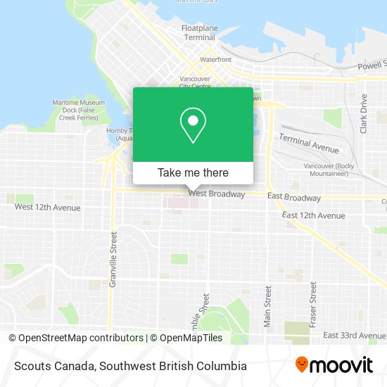 Scouts Canada map