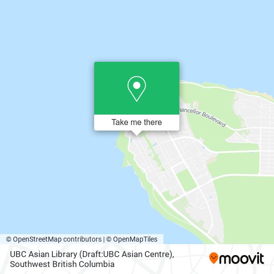 UBC Asian Library (Draft:UBC Asian Centre) map