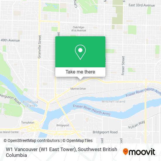 W1 Vancouver (W1 East Tower) map