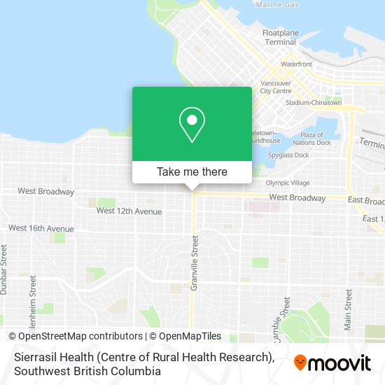 Sierrasil Health (Centre of Rural Health Research) map