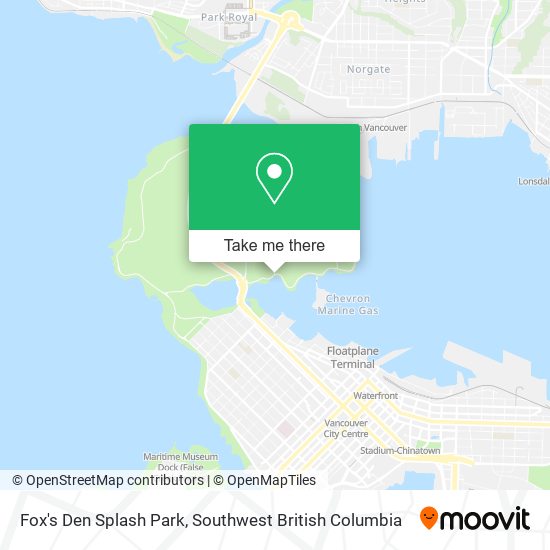 Fox's Den Splash Park map