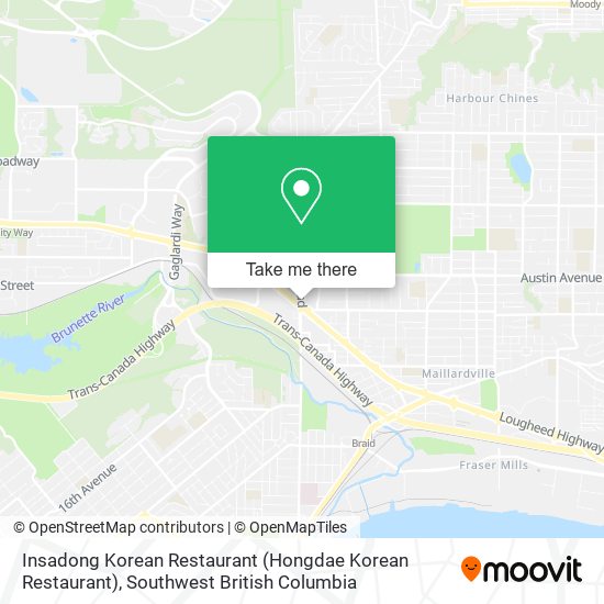 Insadong Korean Restaurant (Hongdae Korean Restaurant) plan