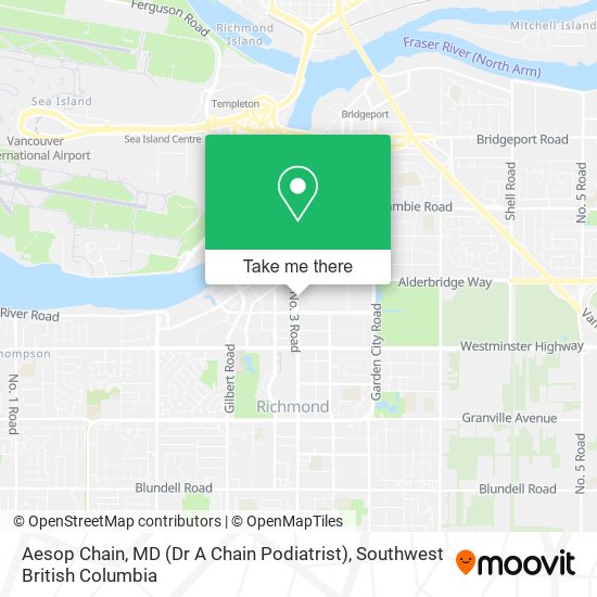 Aesop Chain, MD (Dr A Chain Podiatrist) map