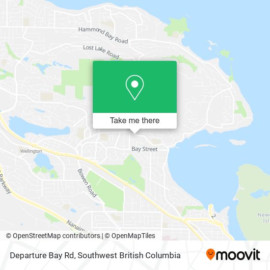 Departure Bay Rd map