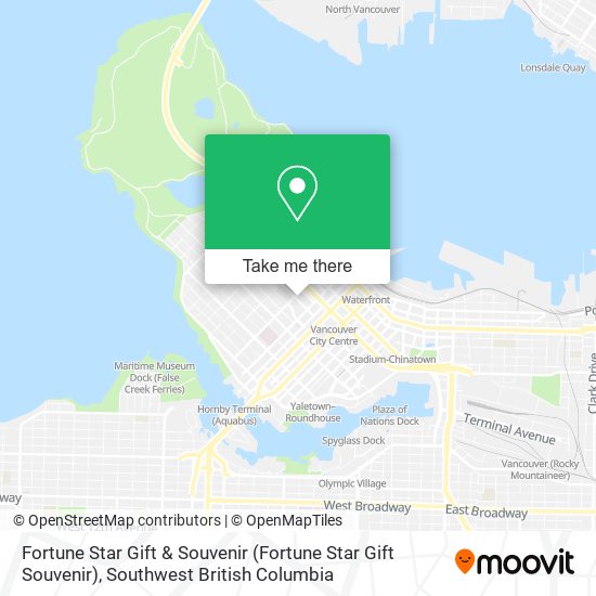 Fortune Star Gift & Souvenir map