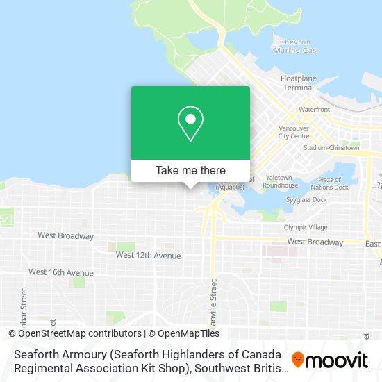 Seaforth Armoury (Seaforth Highlanders of Canada Regimental Association Kit Shop) map