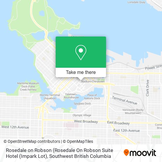 Rosedale on Robson (Rosedale On Robson Suite Hotel (Impark Lot) map