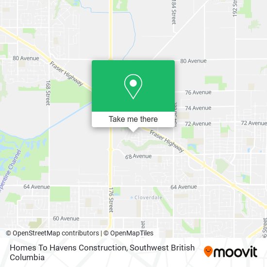 Homes To Havens Construction map