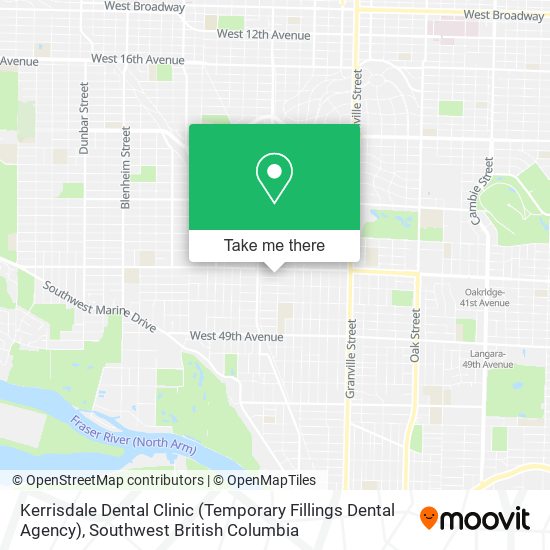 Kerrisdale Dental Clinic (Temporary Fillings Dental Agency) map