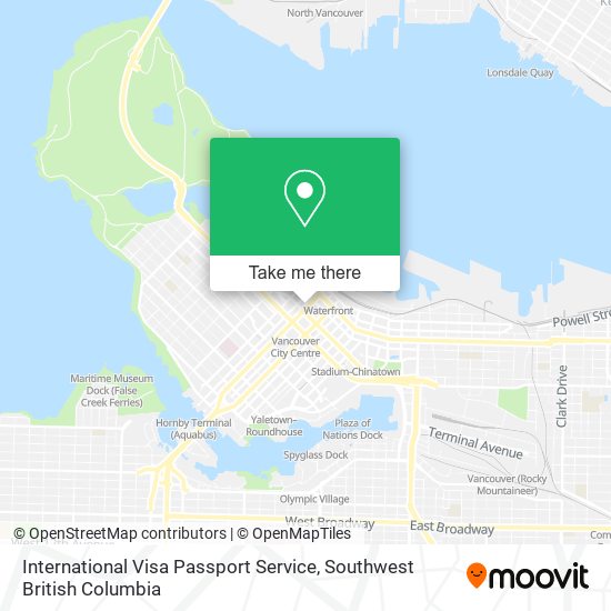 International Visa Passport Service map