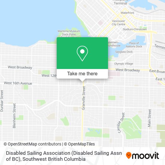 Disabled Sailing Association (Disabled Sailing Assn of BC) map