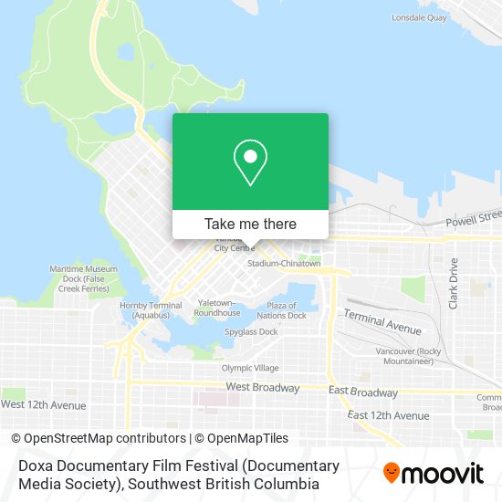 Doxa Documentary Film Festival (Documentary Media Society) map