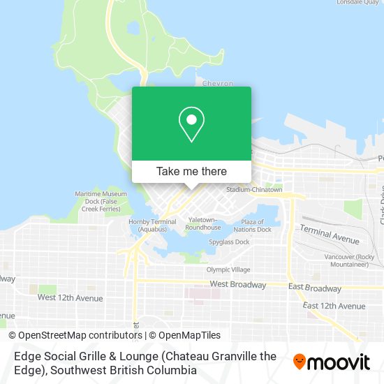 Edge Social Grille & Lounge (Chateau Granville the Edge) plan