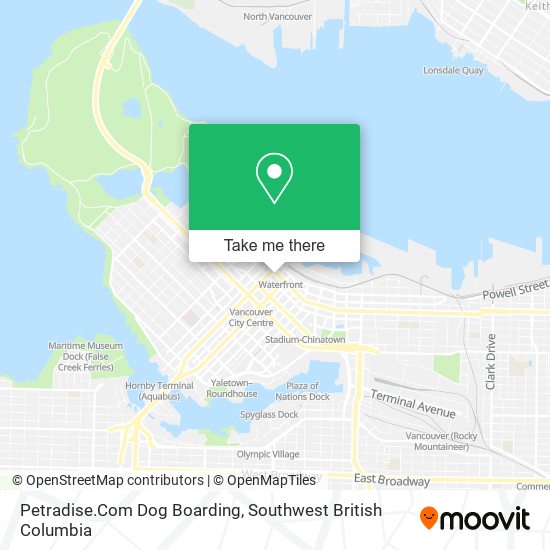 Petradise.Com Dog Boarding map